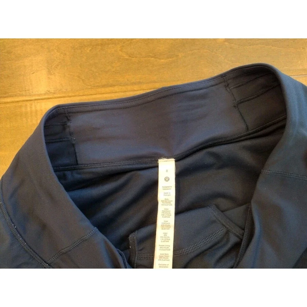 LULULEMON Women's EEUC Speed Up navy blue LR Low Rise 2.5